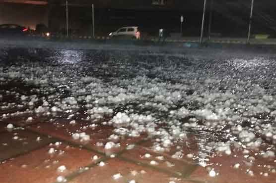 For Lahoris, hailstorms are similar to snowfall.