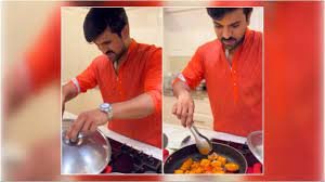 Ram Charan takes over the kitchen and cooks paneer tikka for his mom. Watch
