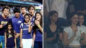 Suhana Khan, Ananya Panday, Shanaya Kapoor return to Chepauk Stadium 12 years later to cheer for KKR. See pics