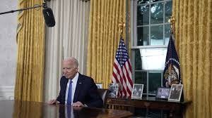 Biden says time to pass torch to ‘younger voices’ in Oval Office address